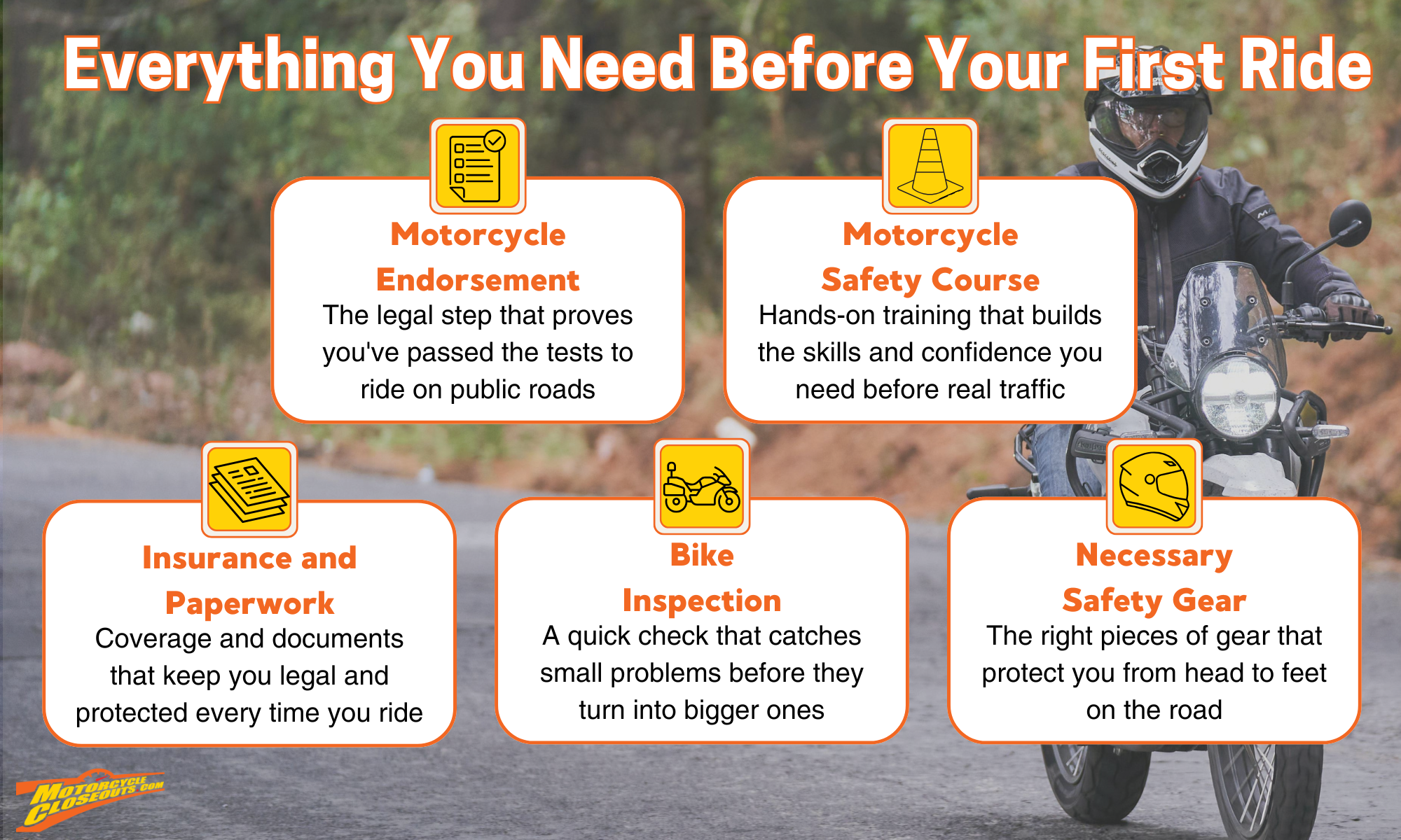 everything you need before your first ride infographic