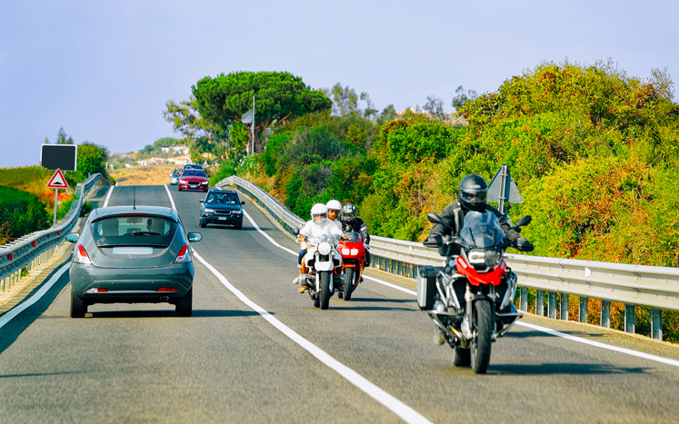 picture of motorcycles and cars